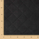 Double-Sided Black Quilted Suede - Ribes y Casals