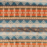 Blue and Terracotta Ethnic Print Coralina - Ribes y Casals