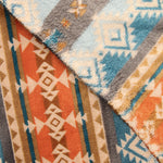 Blue and Terracotta Ethnic Print Coralina - Ribes y Casals