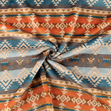 Blue and Terracotta Ethnic Print Coralina - Ribes y Casals