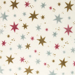 Multicoloured Star-Printed Coral Fleece - Ribes y Casals
