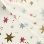 Multicoloured Star-Printed Coral Fleece - Ribes y Casals