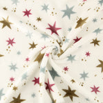 Multicoloured Star-Printed Coral Fleece - Ribes y Casals