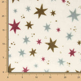Multicoloured Star-Printed Coral Fleece - Ribes y Casals