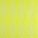 Neon Yellow Checked Seersucker Poplin - Ribes y Casals
