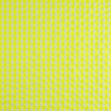 Neon Yellow Checked Seersucker Poplin - Ribes y Casals