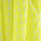 Neon Yellow Checked Seersucker Poplin - Ribes y Casals