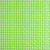 Neon Green Checked Seersucker Poplin - Ribes y Casals