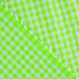Neon Green Checked Seersucker Poplin - Ribes y Casals