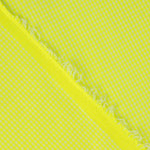 Neon Yellow Mini Check Seersucker Poplin - Ribes y Casals