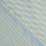 Soft Blue Mini Check Seersucker Poplin - Ribes y Casals
