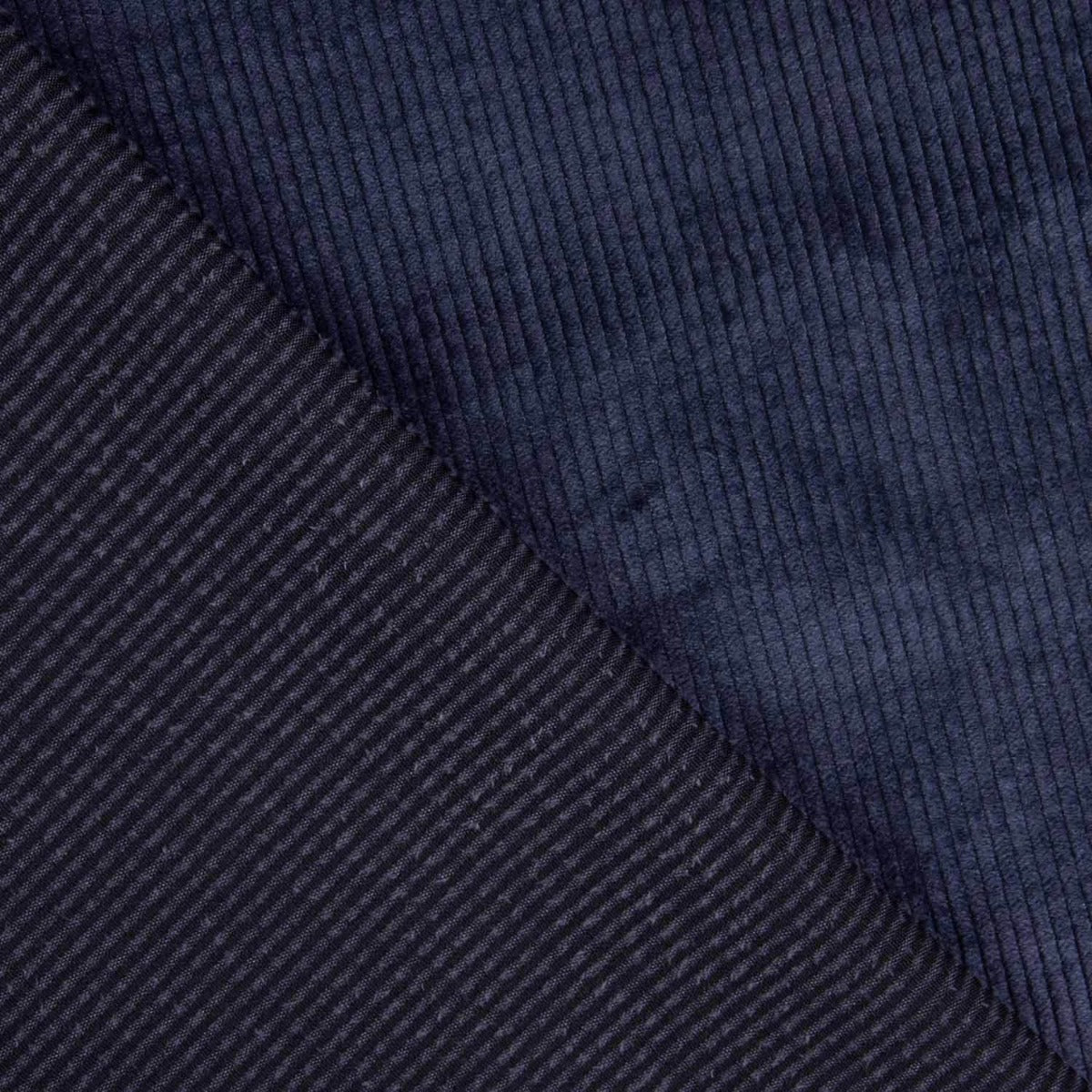 Navy Blue Washed Corded Corduroy - Ribes y Casals