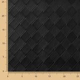 Black Quilted Faux Leather with Diamond Pattern - Ribes y Casals