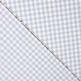 Soft Blue Gingham Cotton Flannel - Ribes y Casals
