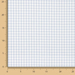 Soft Blue Gingham Cotton Flannel - Ribes y Casals
