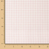Soft Pink Gingham Cotton Flannel - Ribes y Casals