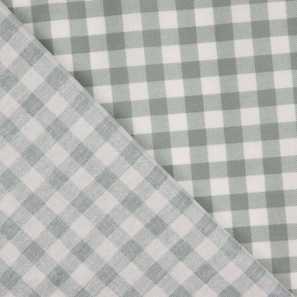 Fine Gingham Flannel in Sage Green - Ribes y Casals