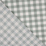 Fine Gingham Flannel in Sage Green - Ribes y Casals