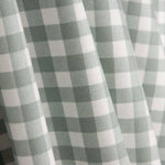 Fine Gingham Flannel in Sage Green - Ribes y Casals