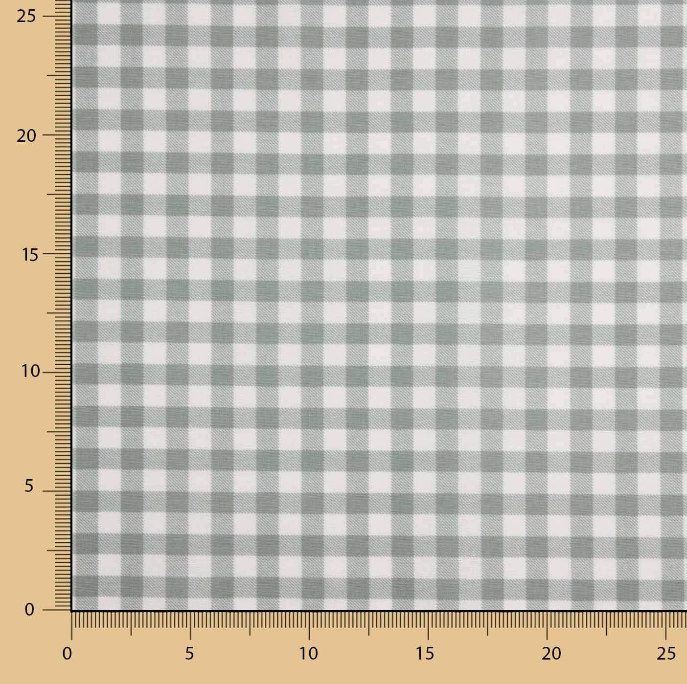 Fine Gingham Flannel in Sage Green - Ribes y Casals