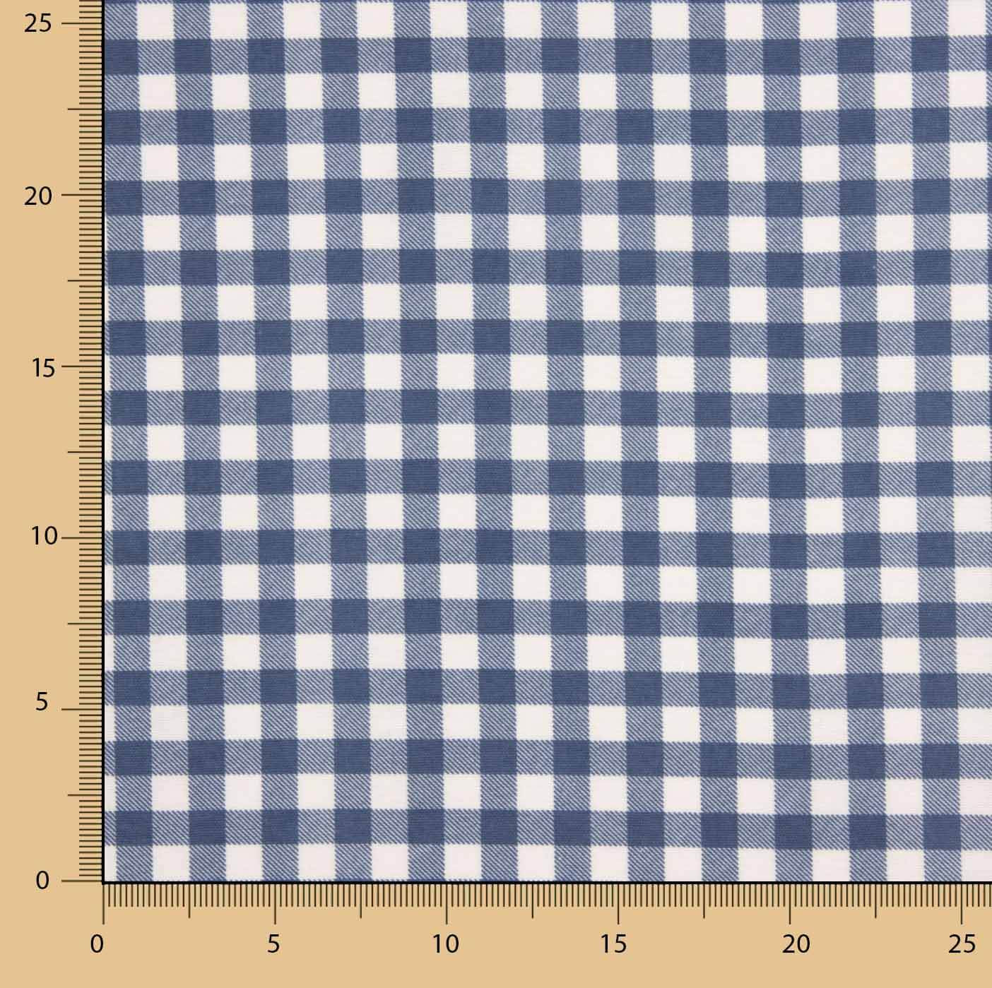 Fine Blue Gingham Flannel - Ribes y Casals
