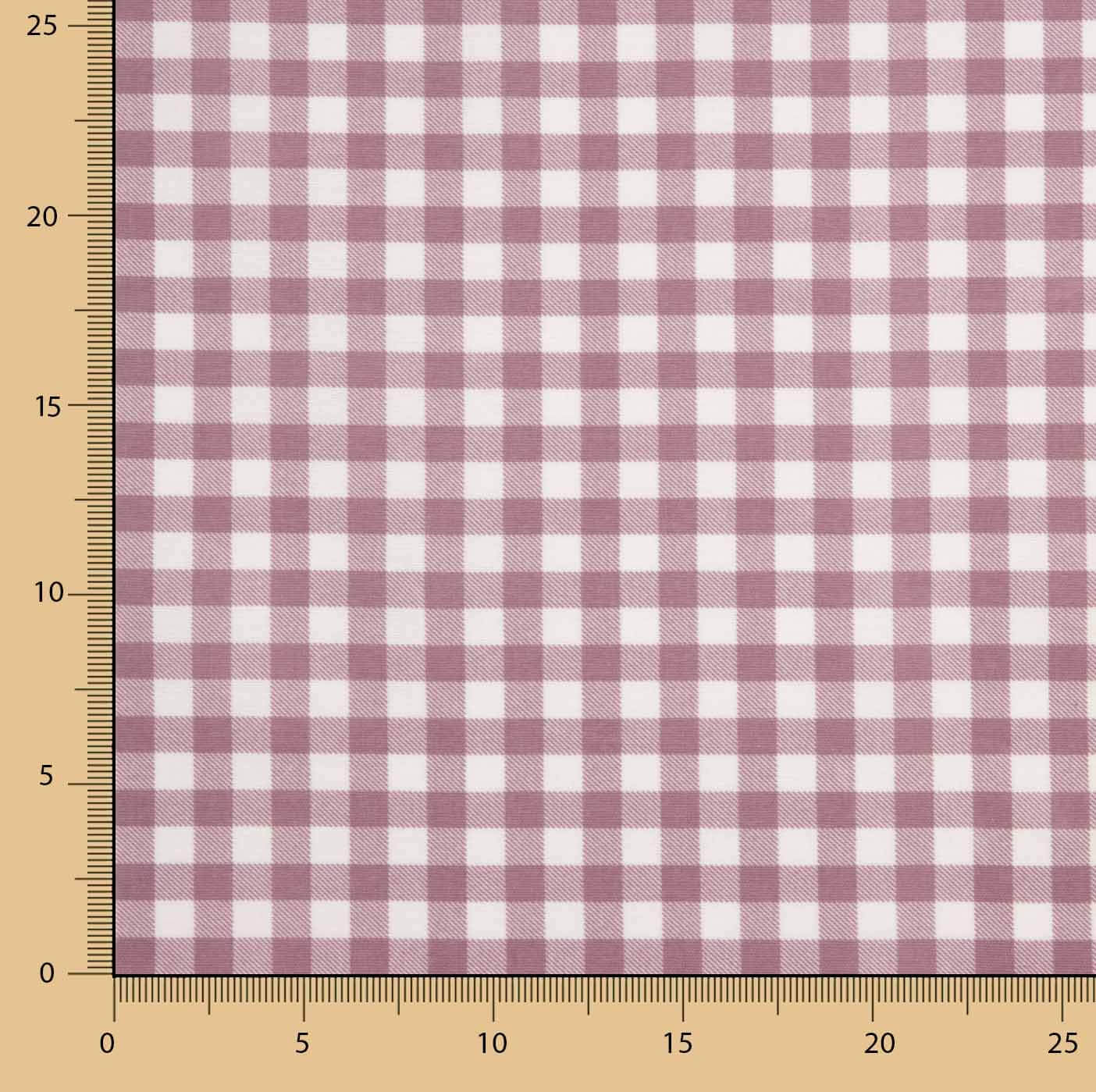 Fine Gingham Flannel, Mauve - Ribes y Casals