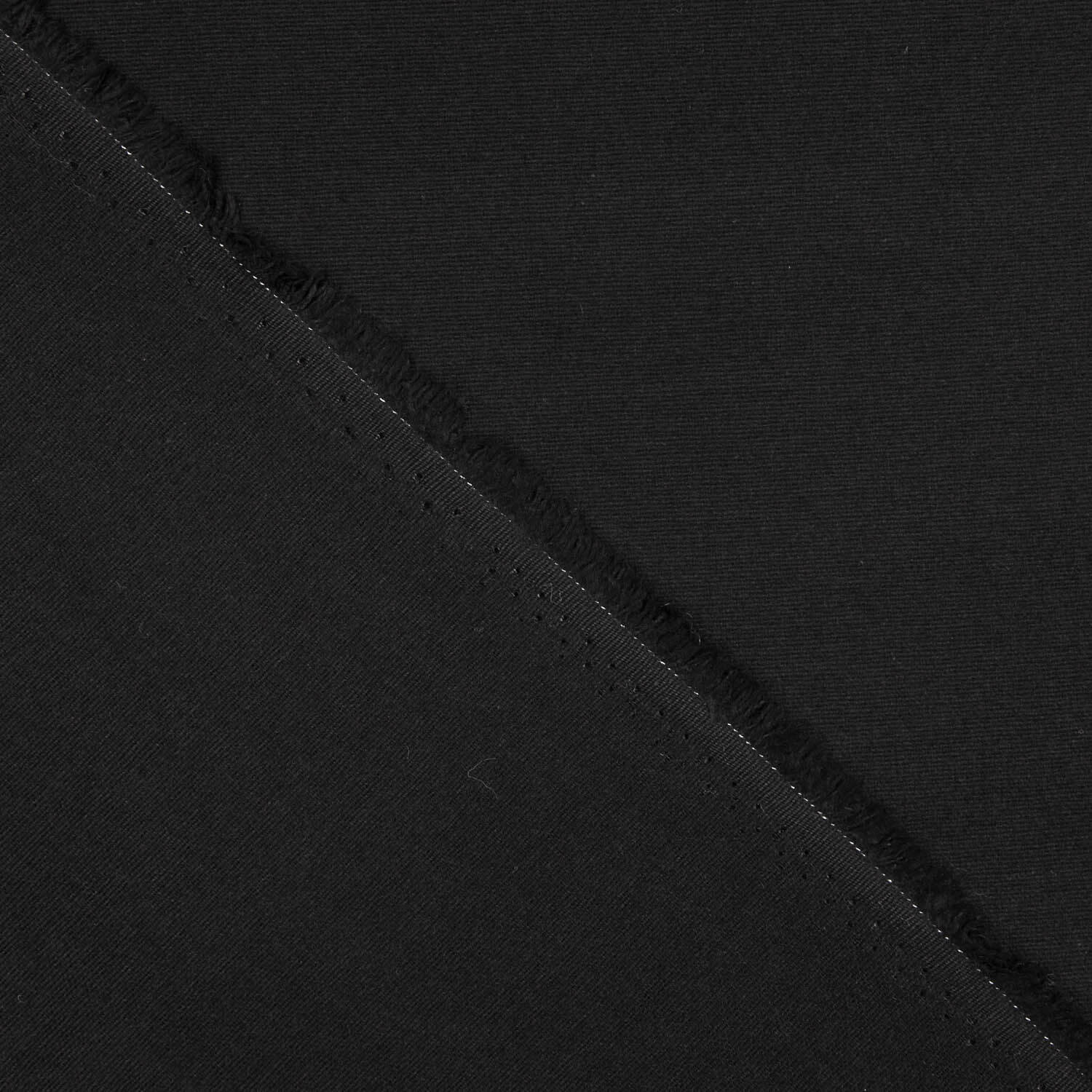 Black Lightweight Cotton Flannel - Ribes y Casals