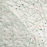 Soft Green Tulle Rhinestones with Multicoloured Stitching - Ribes y Casals