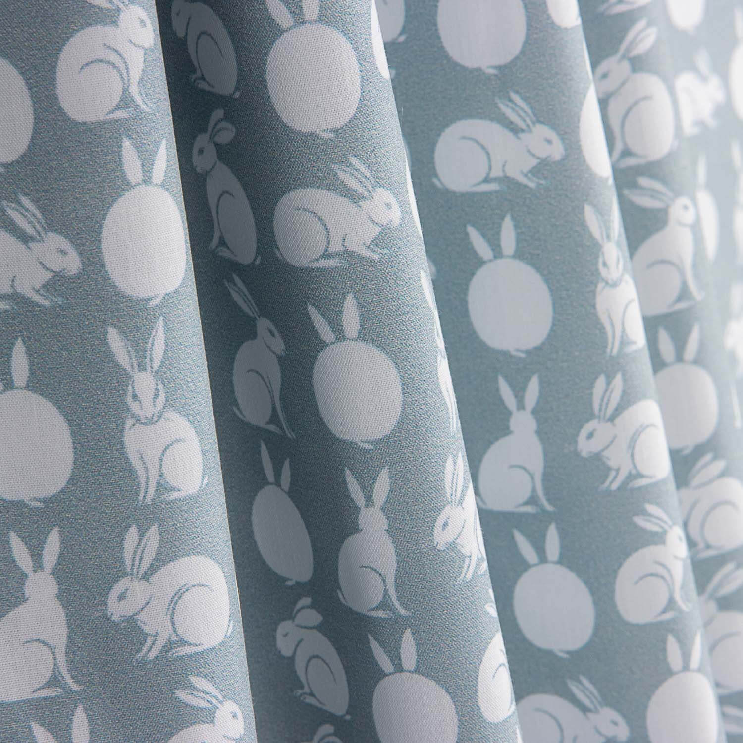 Rabbit Aqua Printed Calico - Ribes y Casals