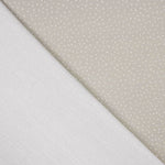 Soft White and Green Polka Dot Printed Calico - Ribes y Casals
