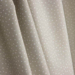 Soft White and Green Polka Dot Printed Calico - Ribes y Casals