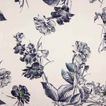 Printed Polyester Satin: Night Garden - Ribes y Casals