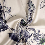 Printed Polyester Satin: Night Garden - Ribes y Casals