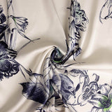 Printed Polyester Satin: Night Garden - Ribes y Casals