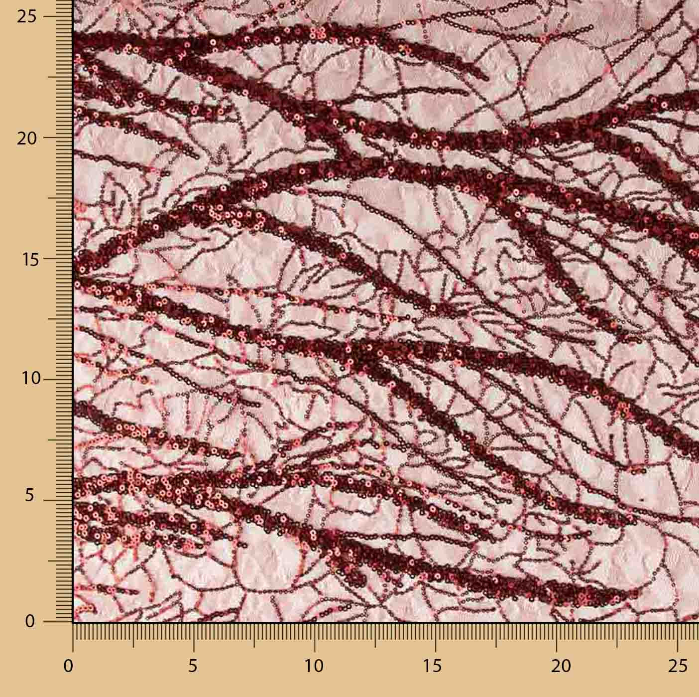 Tul Fantasía Lentejuela Roja - Ribes y Casals