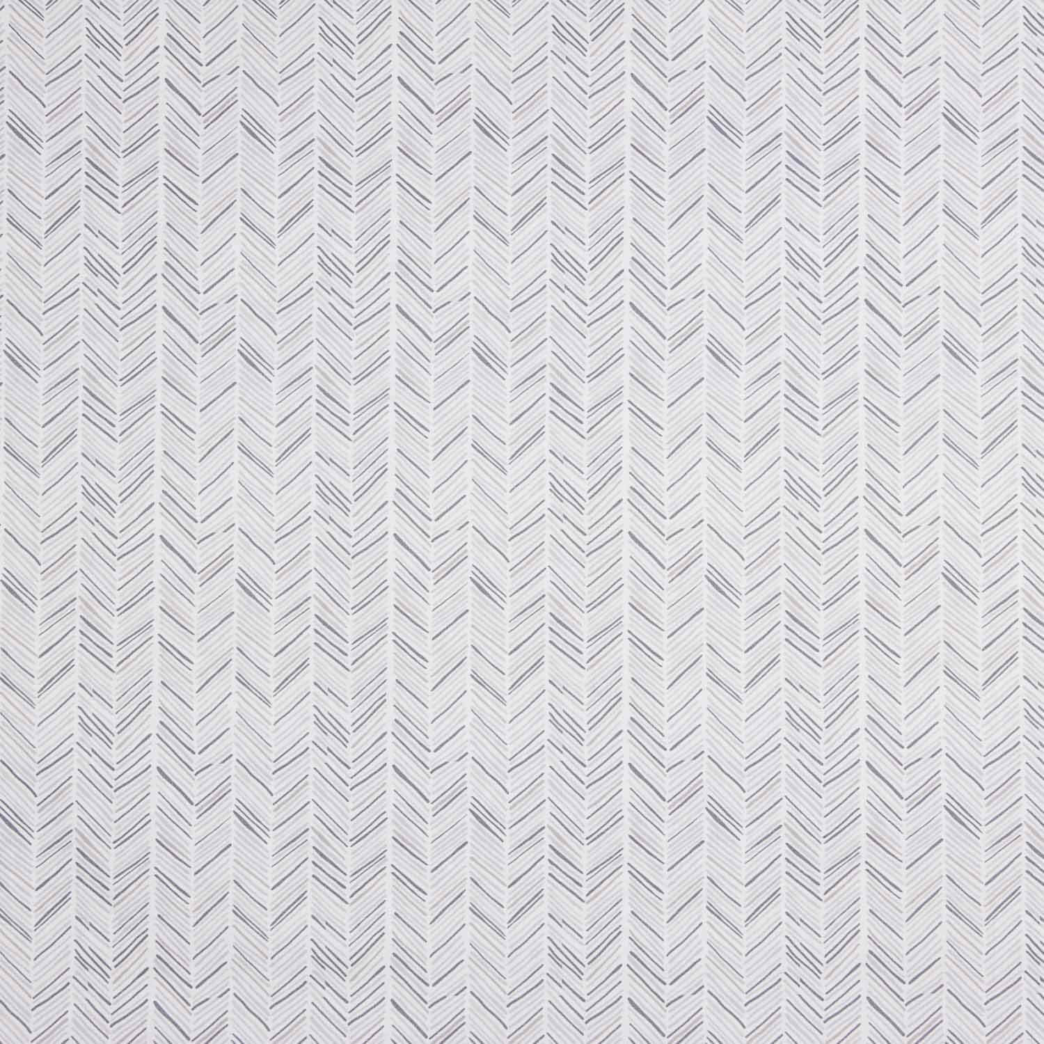 Grey herringbone printed percale - Ribes y Casals