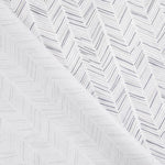 Grey herringbone printed percale - Ribes y Casals