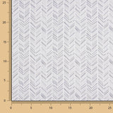 Grey herringbone printed percale - Ribes y Casals