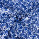 Georgette Sequined Maxi Dress Blue - Ribes y Casals