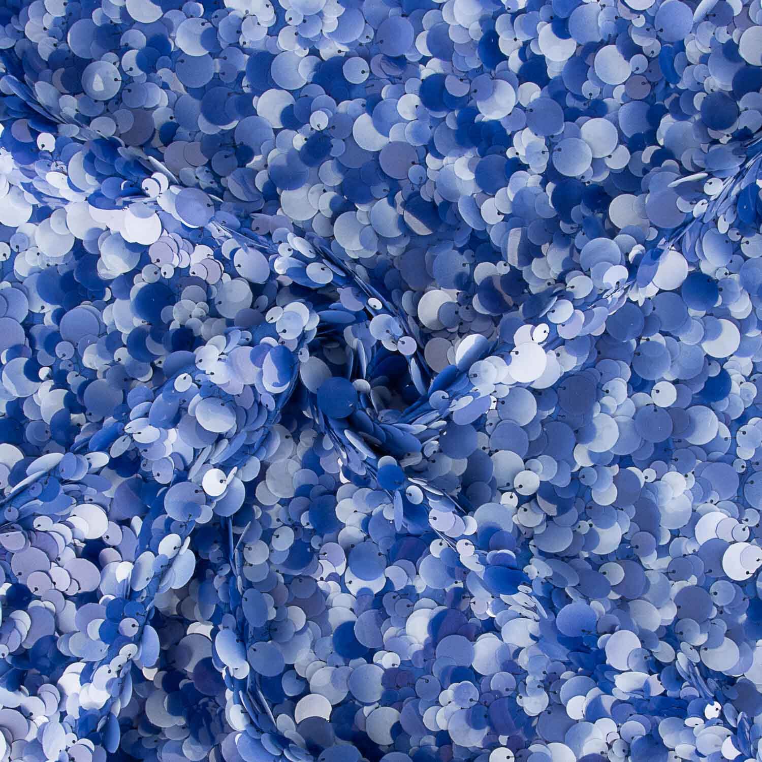 Georgette Sequined Maxi Dress Blue - Ribes y Casals