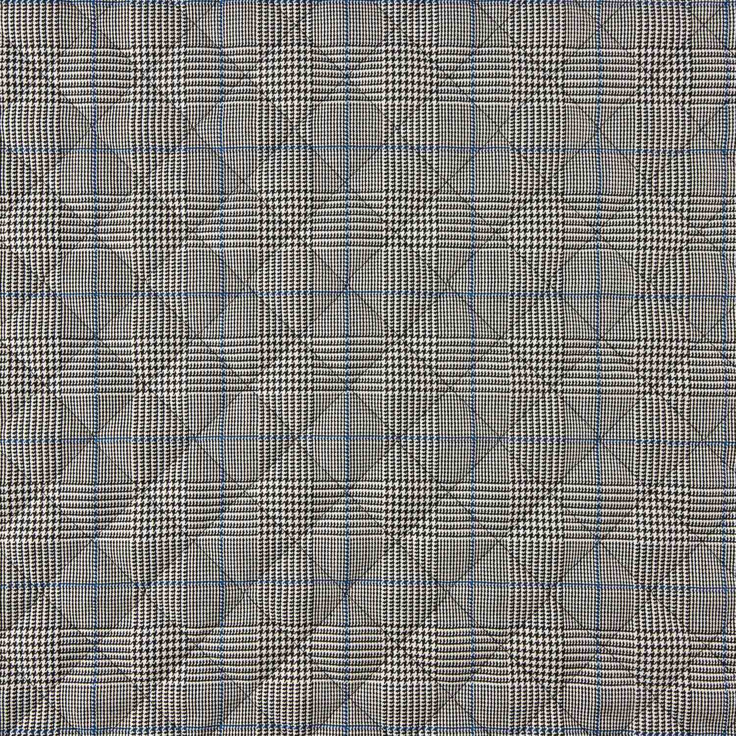 Welsh Check Quilt with Blue Lining - Ribes y Casals