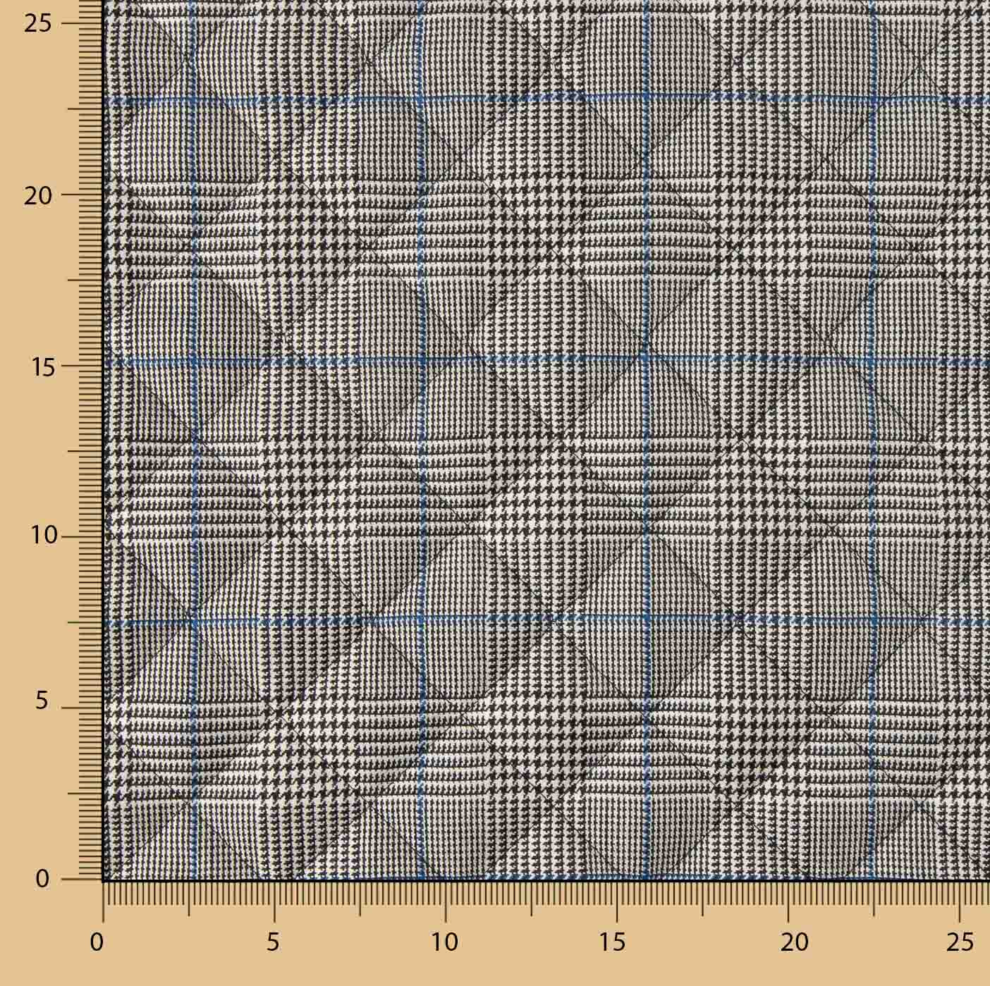 Welsh Check Quilt with Blue Lining - Ribes y Casals