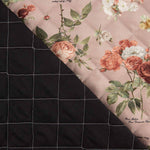 Pink Floral Viyella Quilt with Black Lining - Ribes y Casals