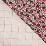 Quilted Cotton Viyella – Crimson Flowers - Ribes y Casals