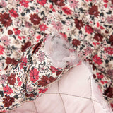 Quilted Cotton Viyella – Crimson Flowers - Ribes y Casals