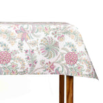 Pastel Exotic Floral Print Resin Tablecloth - Ribes y Casals