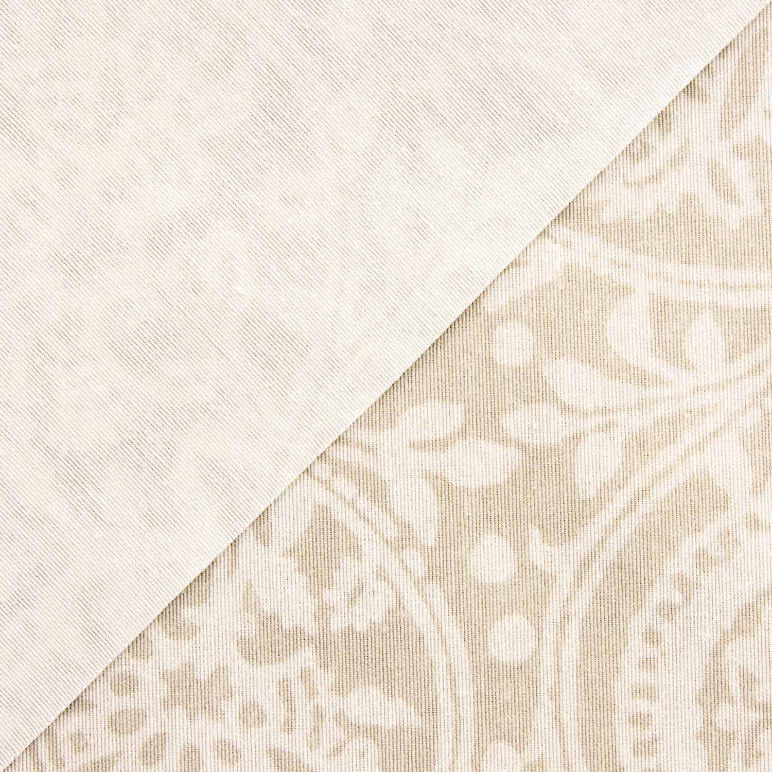 Beige Damask Linen Tablecloth - Ribes y Casals