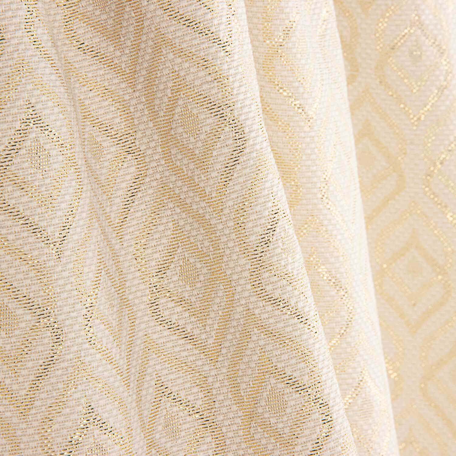 Jacquard Canvas Lágrima Lurex Ecru - Ribes y Casals
