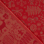Red Lurex Christmas Jacquard Canvas - Ribes y Casals