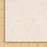 Raw Lurex Christmas Jacquard Canvas - Ribes y Casals